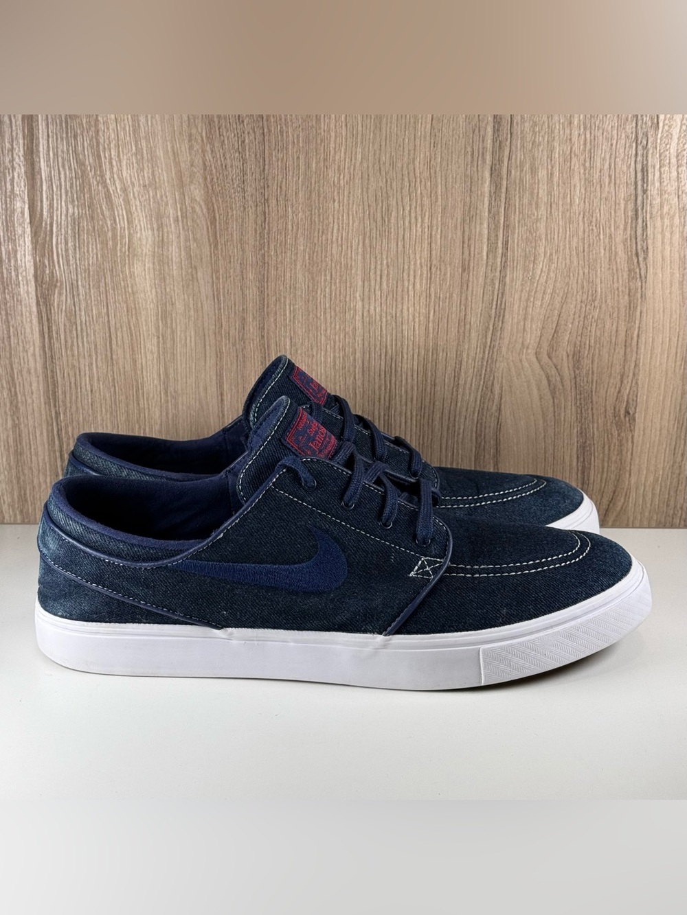 Nike SB Zoom Stefan Janoski Navy Blue Denim Shoes 615957-449 Men’s Size 12